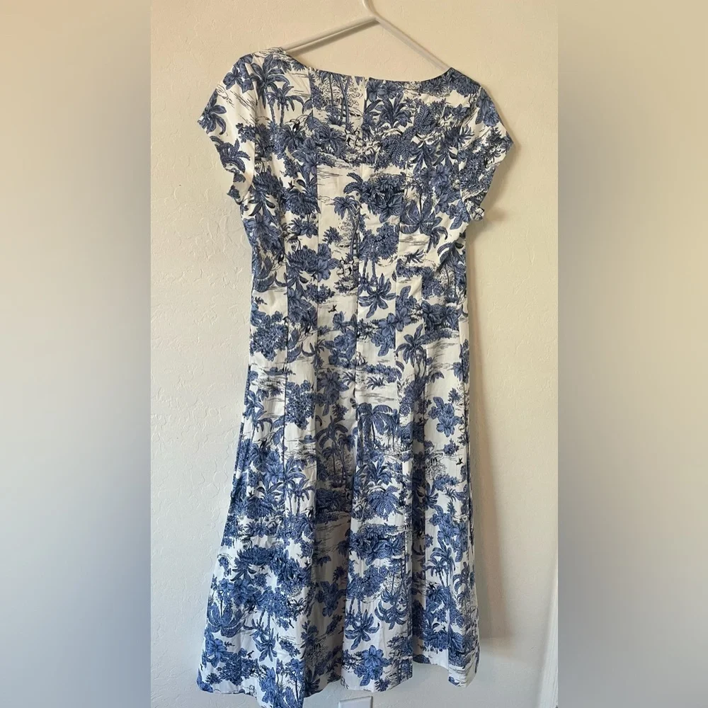 Joie NWOT Tropical Dog Print Dress - Picture 4 of 7